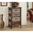 Gallerie Decor Soho Traditional Solid Wood Accent Cabinet in Blue