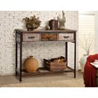 Gallerie Decor Soho Transitional Solid Wood/Iron Console Table in Beige