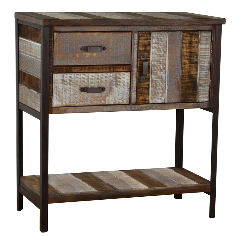Gallerie Decor Soho Transitional Solid Wood Accent Chest in Beige