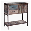 Gallerie Decor Soho Transitional Solid Wood Accent Chest in Blue