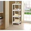 Gallerie Decor Natural Spa 4-Shelf Transitional Bamboo Tower in Natural