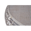 Gallerie Decor Java Transitional Rattan Coffee Table in Whitewashed/Espresso