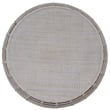 Gallerie Decor Java Transitional Rattan Coffee Table in Whitewashed/Espresso