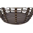 Gallerie Decor Java Transitional Rattan End Table in Espresso/Gray