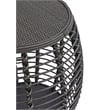 Gallerie Decor Java Transitional Rattan End Table in Gray/Espresso