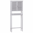 Gallerie Decor Natural Spa Transitional Bamboo Space Saver in White