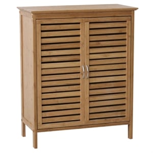 Gallerie Decor Natural Spa Transitional Bamboo Floor Cabinet in Natural