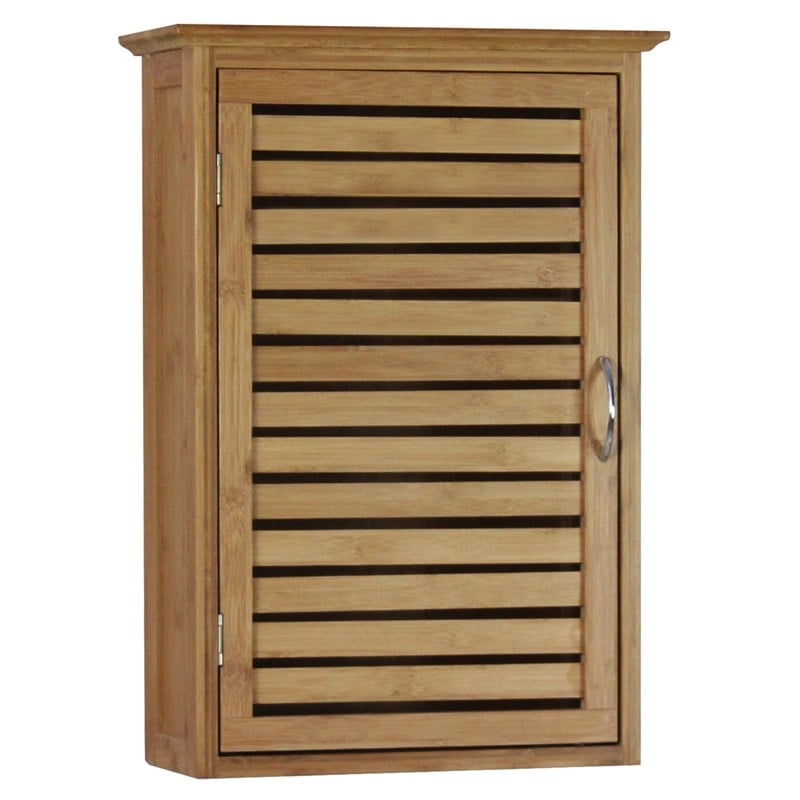 Gallerie Decor Natural Spa Transitional Bamboo Wall Cabinet in Natural