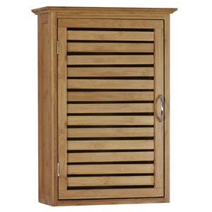 Gallerie Decor Natural Spa Transitional Bamboo Wall Cabinet in Natural
