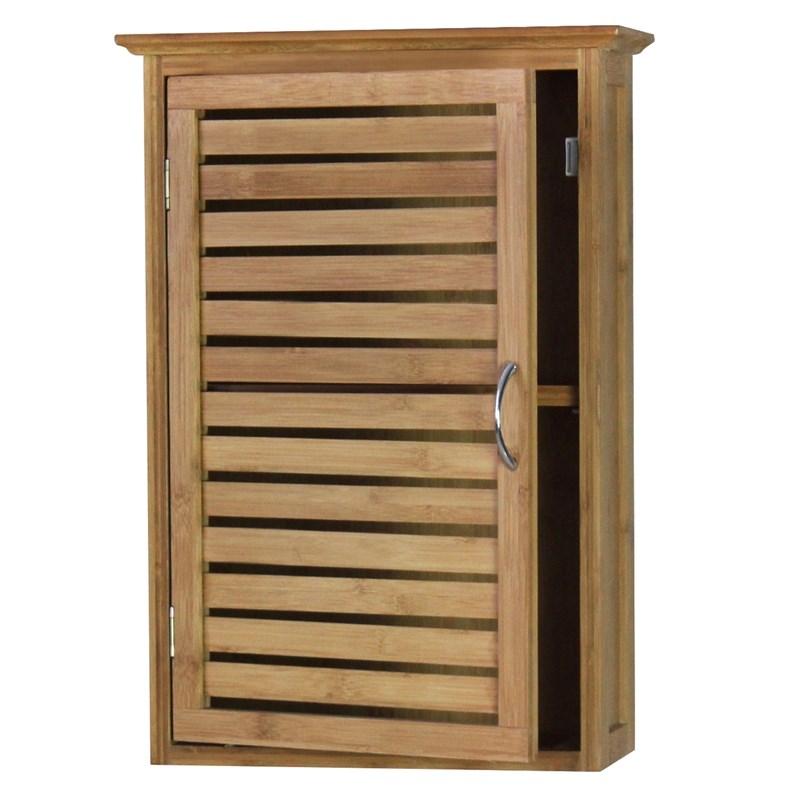 Gallerie Decor Natural Spa Transitional Bamboo Wall Cabinet in Natural