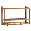 Gallerie Decor Natural Spa Transitional Bamboo Wall Organizer in Natural