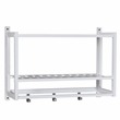 Gallerie Decor Natural Spa Transitional Bamboo Wall Organizer in White