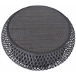 Gallerie Decor Bora Bora Round Transitional Rattan Coffee Table in Gray