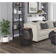 Gallerie Decor Bora Bora Transitional Rattan Side Table in Brown