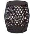 Gallerie Decor Bora Bora Transitional Rattan Side Table in Brown