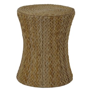 Gallerie Decor Bali Breeze Transitional Wood Accent Table in Natural