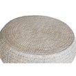 Gallerie Decor Bali Breeze Low Round Wood Accent Table in Whitewashed