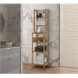 Gallerie Decor Natural Spa Bamboo Multi Shelve Storage Tower in Natural