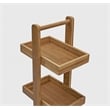 Gallerie Decor Natural Spa Transitional Bamboo Bathroom Caddy in Natural