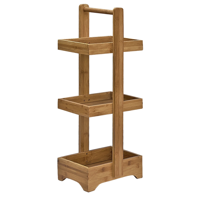 Gallerie Decor Natural Spa Transitional Bamboo Bathroom Caddy in Natural