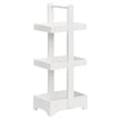 Gallerie Decor Natural Spa Transitional Bamboo Bathroom Caddy in White