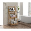 Gallerie Decor Natural Spa Transitional Bamboo Folding Towel Ladder in Natural