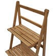 Gallerie Decor Natural Spa Transitional Bamboo Folding Towel Ladder in Natural