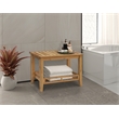 Gallerie Decor Natural Spa Transitional Bamboo Elite Bench in Natural