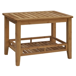 gallerie decor natural spa transitional bamboo elite bench in natural