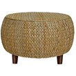 Gallerie Decor Bali Breeze Oval Transitional Wood Coffee Table in Natural