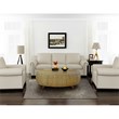 Gallerie Decor Bali Breeze Oval Transitional Wood Coffee Table in Natural