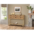 Gallerie Decor Rio Transitional Metal/Wood Console Table in Natural