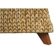 Gallerie Decor Bali Breeze Square Flared Wood Storage Ottoman in Natural