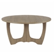 Gallerie Decor Edgewood Wood Coffee Table with Carved Leg in Natural
