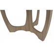 Gallerie Decor Edgewood Wood Coffee Table with Carved Leg in Natural
