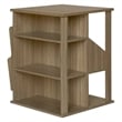Gallerie Decor All-In-One Transitional Wood Revolving Side Table in Espresso