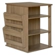 Gallerie Decor All-In-One Transitional Wood Revolving Side Table in Espresso