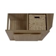 Gallerie Decor All-In-One Transitional Wood Revolving Side Table in Espresso