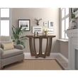 Gallerie Decor Edgewood Wood Console Table with Carved Leg in Walnut