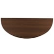 Gallerie Decor Edgewood Wood Console Table with Carved Leg in Walnut