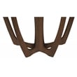 Gallerie Decor Edgewood Wood Console Table with Carved Leg in Walnut