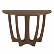 Gallerie Decor Edgewood Wood Console Table with Carved Leg in Walnut