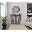 Gallerie Decor Edgewood Contemporary Wood Console Table with Carved Leg in Gray