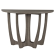 Gallerie Decor Edgewood Contemporary Wood Console Table with Carved Leg in Gray