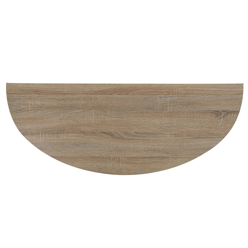 Gallerie Decor Edgewood Wood Console Table with Carved Leg in Natural