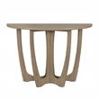 Gallerie Decor Edgewood Wood Console Table with Carved Leg in Natural
