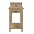 Gallerie Decor All-In-One Transitional Wood Tierra Side Table in Natural