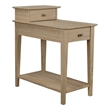 Gallerie Decor All-In-One Transitional Wood Tierra Side Table in Natural