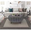 Gallerie Decor Java Transitional Rattan Coffee Table in Gray/Espresso