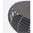Gallerie Decor Java Transitional Rattan Coffee Table in Gray/Espresso